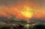 欧洲12-19世纪油画一_AIVAZOVSKY, Ivan Konstantinovich - The Ninth Wave